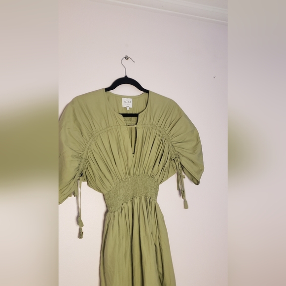 MISA Los Angeles Marianna dress green - Picture 9 of 11